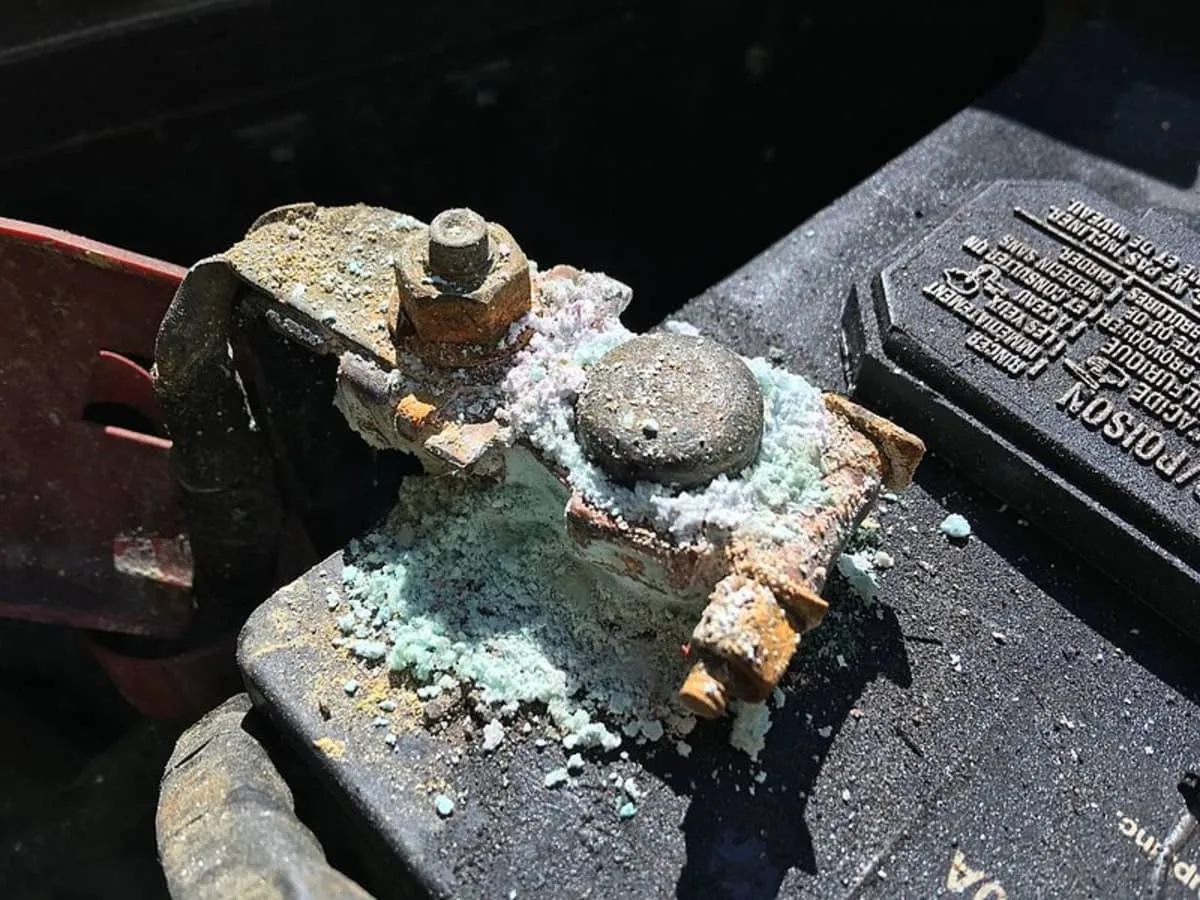 corroded battery contacts