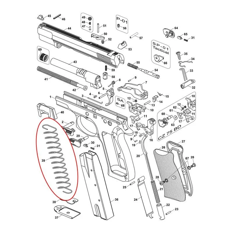 feed spring tensioner