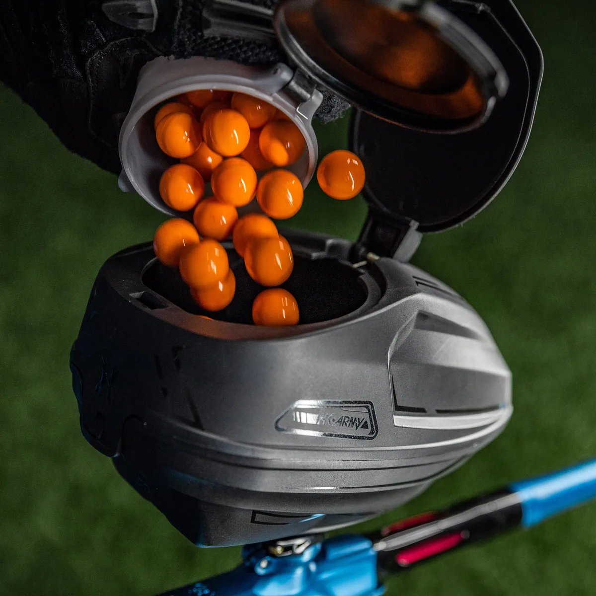 paintball hopper feed neck interface
