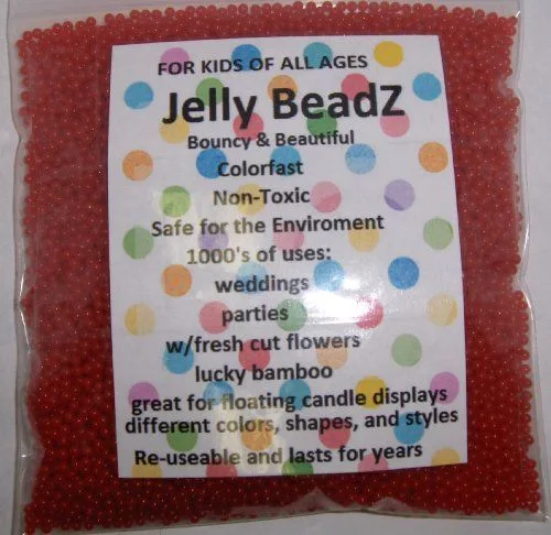 sealed ziplock bag water beads