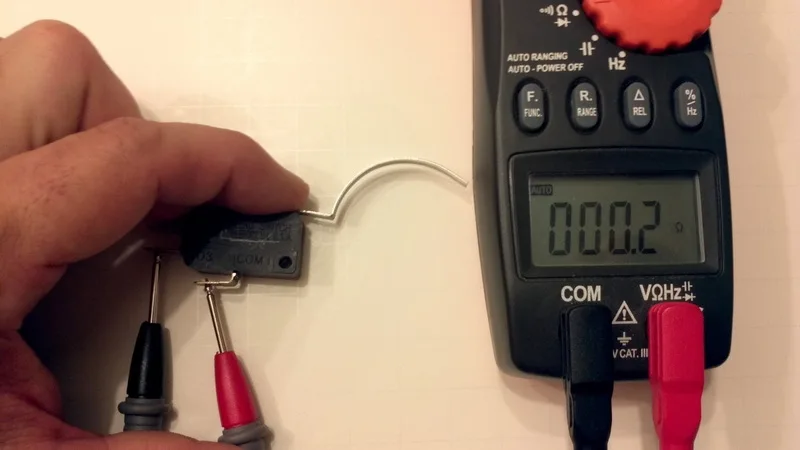 selector switch continuity test