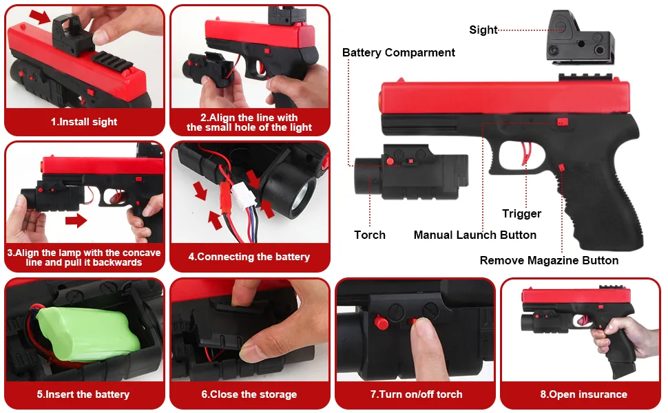 splatter ball gun shooting multiple balls